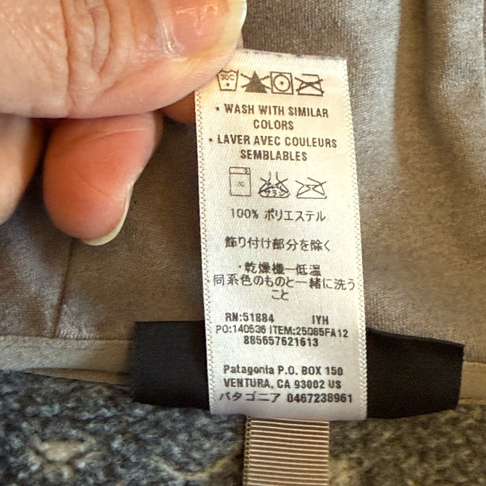 Patagonia Better Sweater Hoodie Full Zip Size S Aesthetic Grey Long Sleeve Warm - Picture 9 of 12